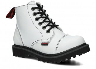 GLAN MĘSKI MODEL 06H BIAŁY VEGAN - ROZMIAR 40