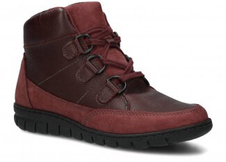 Trzewik NAGABA 386 bordo samuel skórzany