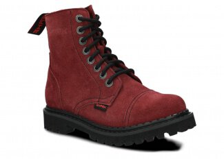 Glany SHARK NAGABA 8H bordo welur skórzany