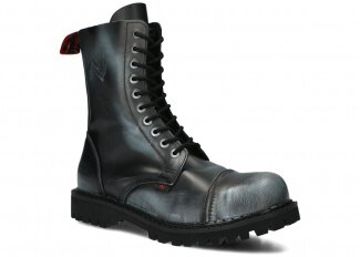 Glany NAGABA 10H jeans-czarny kabir skórzany