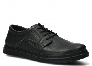 PÓŁBUT MĘSKI MODEL 440 CZARNY RUSTIC - ROZMIAR 45