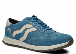 Półbut męski NAGABA 459 jeans welur skórzany