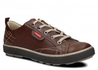 Półbut NAGABA 243 brąz rustic skórzany