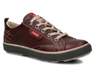 Półbut NAGABA 243 bordo rustic skórzany