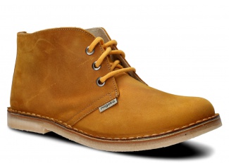 Trzewik unisex NAGABA 082 żółty crazy skórzany