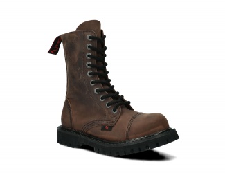 Glany NAGABA 10H oliwka crazy skórzany