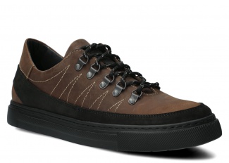 Półbut męski NAGABA 463 oliwka crazy skórzany