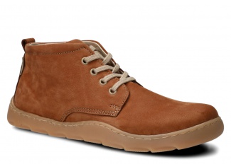 Szeroki trzewik damski NAGABA 631 brąz samuel skórzany