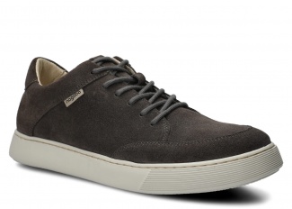 Półbut męski NAGABA 466 grafit welur skórzany