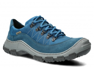 Półbut trekkingowy męski NAGABA 485 jeans crazy skórzany
