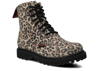 Glany SHARK NAGABA 8H beż lampart skórzany