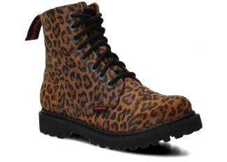 Glany SHARK NAGABA 8H rudy lampart skórzany