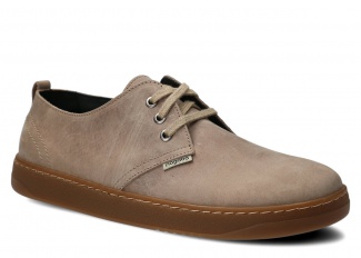 Szeroki półbut męski NAGABA 477 beż crazy skórzany