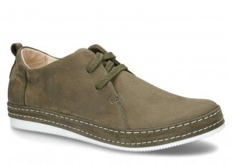 Półbut NAGABA 382<br /> MEBI khaki samuel skórzany