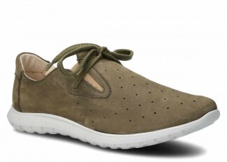 Półbut NAGABA 068<br /> khaki samuel skórzany