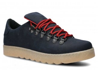 Półbut NAGABA 325<br /> granat crazy skórzany