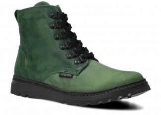 TRZEWIK MŁODZIEŻOWY MODEL 097 ZIELONY CRAZY + KRATKA - ROZMIAR 38
