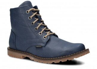 Trapery męskie NAGABA 089<br /> granat rustic skórzany
