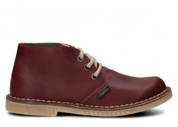 Trzewik NAGABA 082 bordo grain vegan