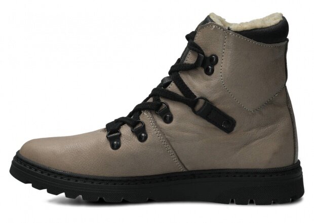 PÓŁBUT MŁODZIEŻOWY MODEL 095 POPIEL T RUSTIC + BARANEK - ROZMIAR 37