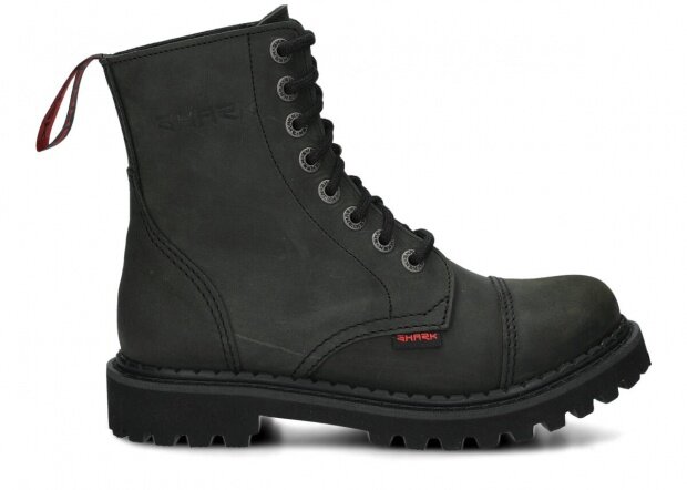 Glany SHARK NAGABA 8H khaki crazy skórzany