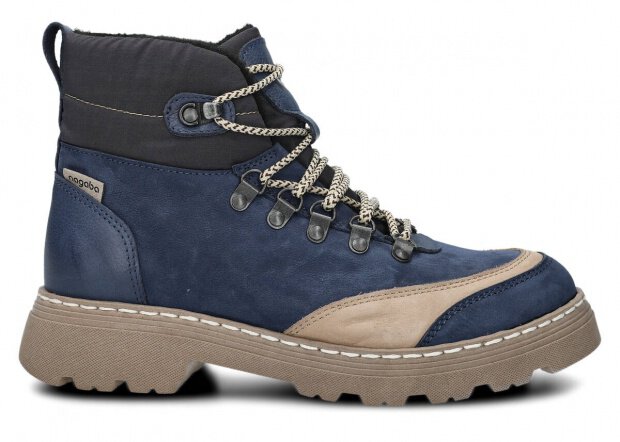 TRZEWIK TREKKINGOWY NAGABA 2851 GRANAT SAMUEL SKÓRZANY + FILC - 38