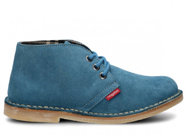 Trzewik NAGABA 082 jeans welur skórzany