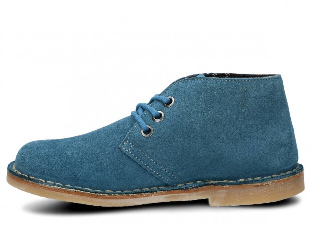 Trzewik NAGABA 082 jeans welur skórzany