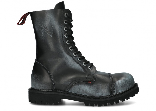 Glany NAGABA 10H jeans-czarny kabir skórzany