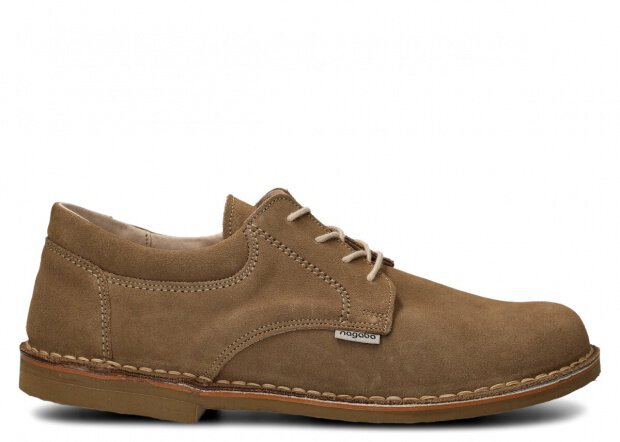 PÓŁBUT MĘSKI MODEL 001 BEŻ WELUR - ROZMIAR 47