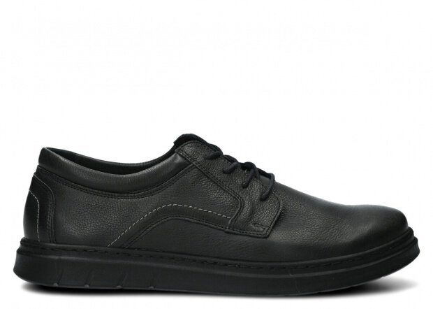 PÓŁBUT MĘSKI MODEL 440 CZARNY RUSTIC - ROZMIAR 45
