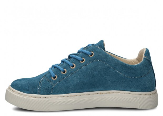 Półbut NAGABA 607 jeans welur skórzany