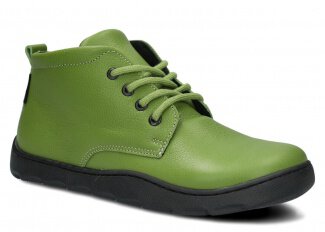 Szeroki trzewik damski NAGABA 631 pistacja chmurka skórzany