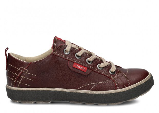 Półbut NAGABA 243 bordo rustic skórzany