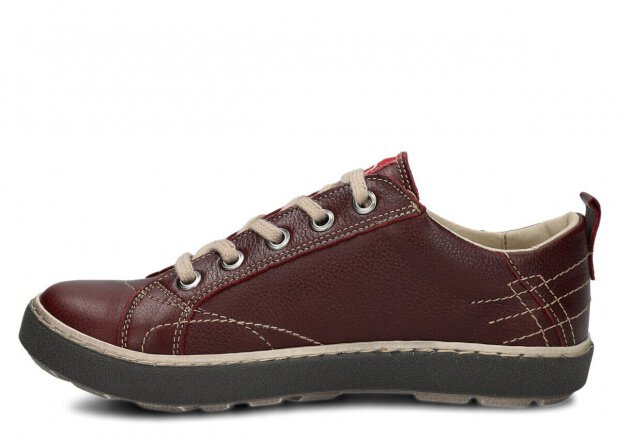 Półbut NAGABA 243 bordo rustic skórzany