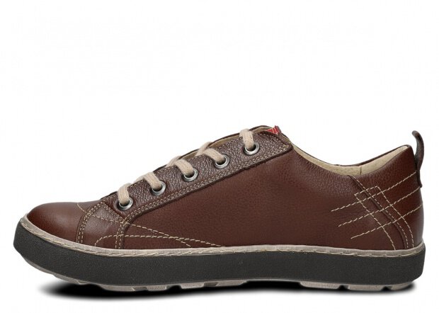 Półbut NAGABA 243 brąz rustic skórzany