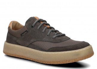 Półbut damski NAGABA 627 grafit welur skórzany