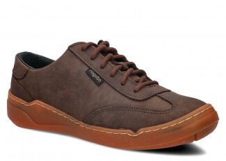 Półbut męski NAGABA 467 grafit crazy skórzany