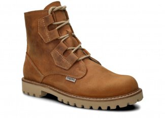 Trapery męskie NAGABA 488/1 brązowy crazy skórzany