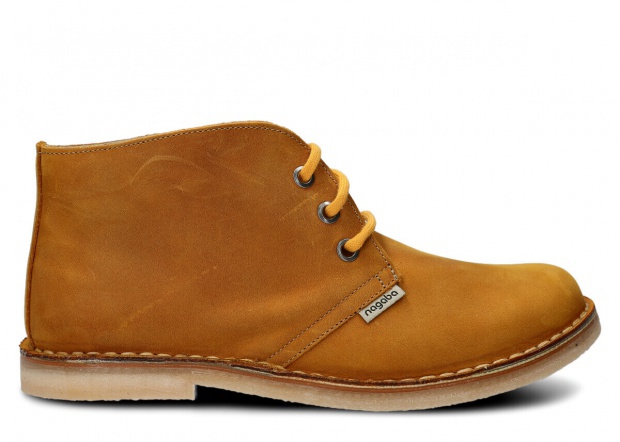 Trzewik unisex NAGABA 082 żółty crazy skórzany