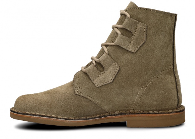 Trzewik męski NAGABA 188 STBE oliwka welur skórzany