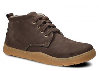 Szeroki trzewik damski NAGABA 631 oliwka samuel skórzany