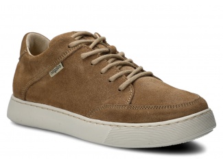 Półbut damski NAGABA 613 beż welur skórzany