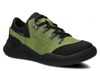 Półbut damski NAGABA 623 pistacja crazy skórzany