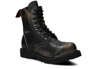 Glany NAGABA 8H beż-czarny kabir skórzany