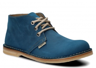 Trzewik unisex NAGABA 082 kobalt crazy skórzany