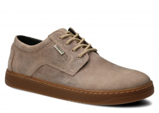 Szeroki półbut męski NAGABA 476 beż crazy skórzany