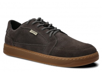 Szeroki półbut męski NAGABA 480 grafit welur skórzany