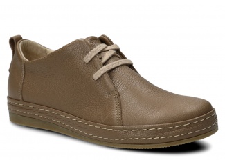 Półbut damski NAGABA 382 beż rustic skórzany